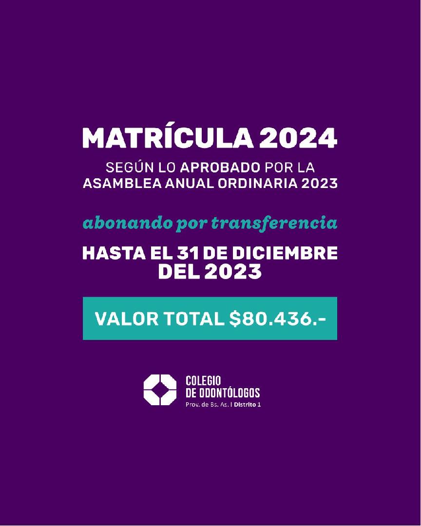 MATRÍCULA 2024