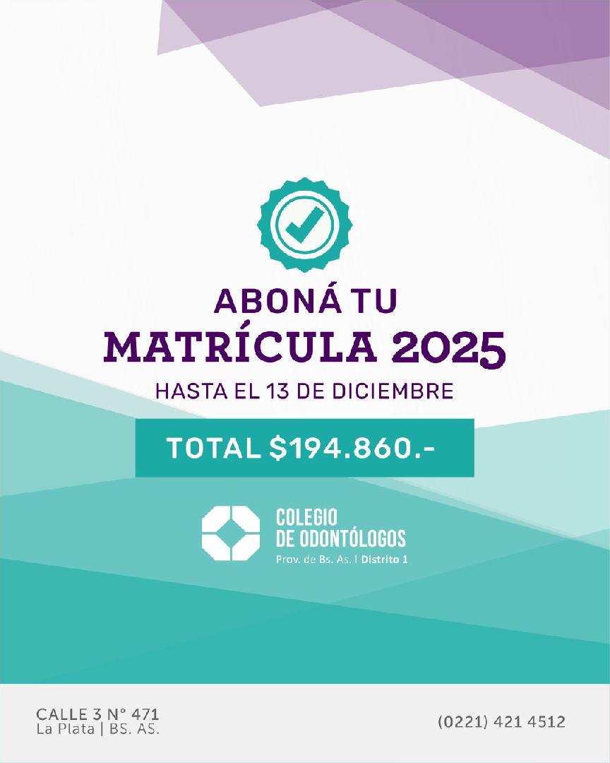 MATRÍCULA  2025