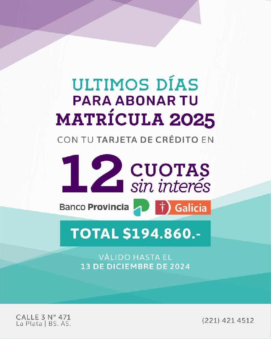 MATRÍCULA 2025