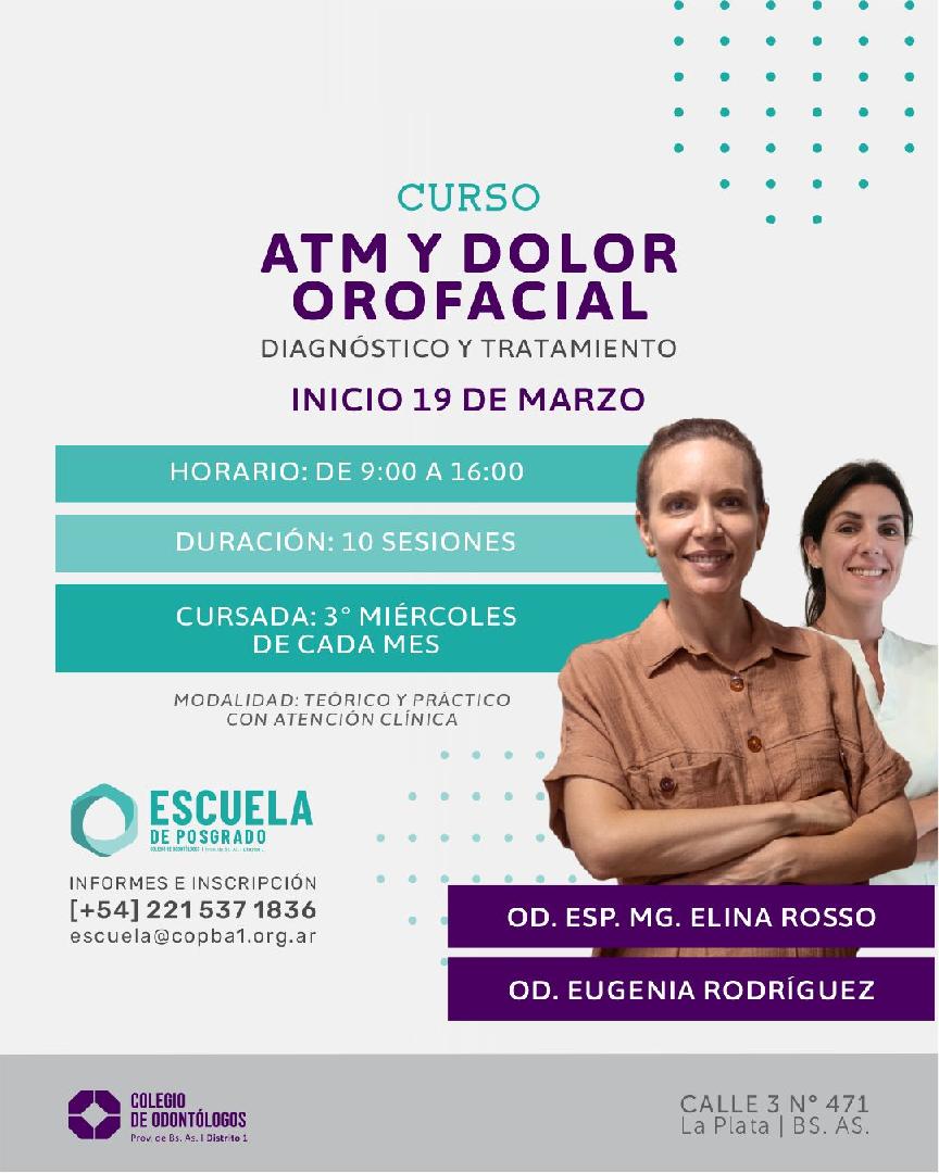 ARTICULACIÓN TEMPOROMANDIBULAR Y DOLOR OROFACIAL"  DIAGNÓSTICO Y TRATAMIENTO NEUROMUSCULAR