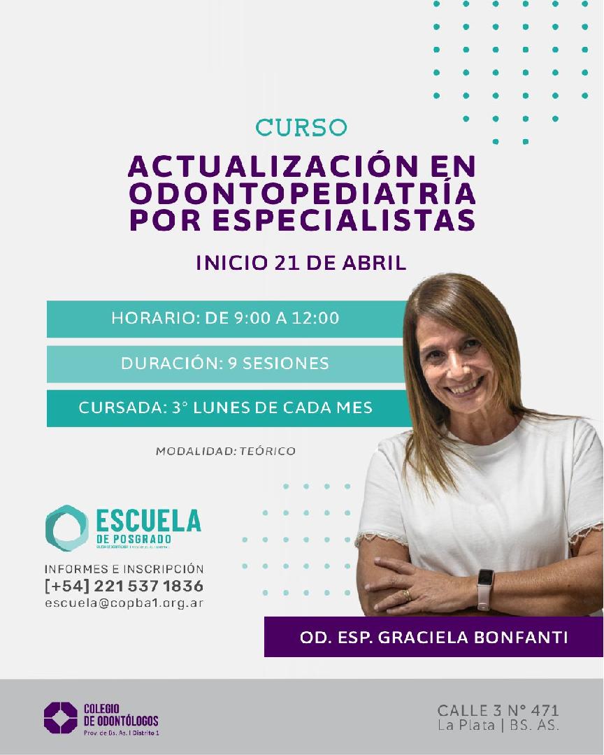 ACTUALIZACIÓN EN ODONTOPEDIATRÍA POR ESPECIALISTAS